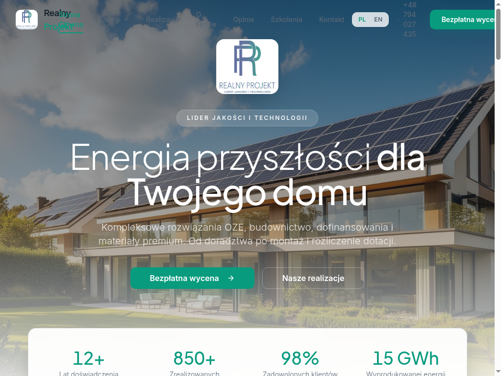 Realizacja Silver Line Company — Realny Projekt